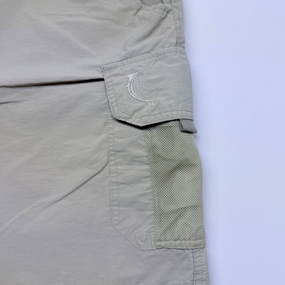 Reel Legends Performance Fishing Cargo Shorts Mens 38 Tan Quick Dry Outdoor - Picture 2 of 15